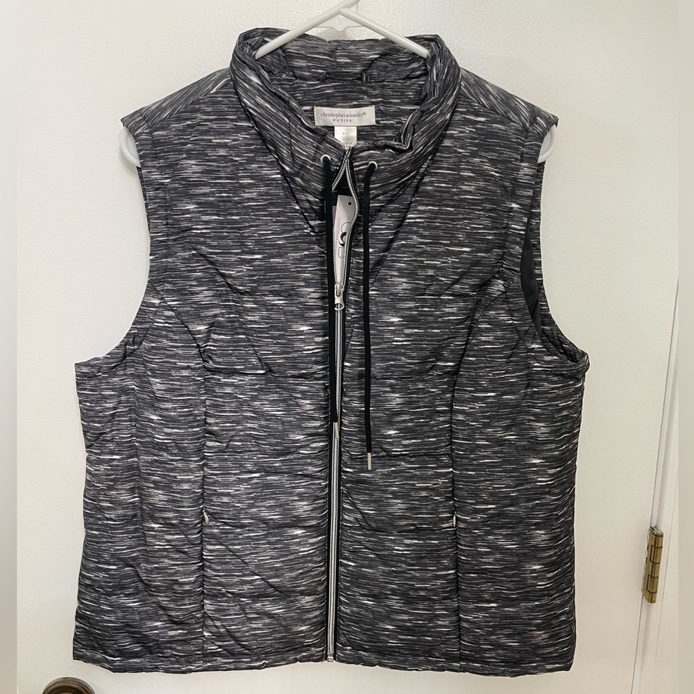 NWT Petite Christopher & Banks Black Vest